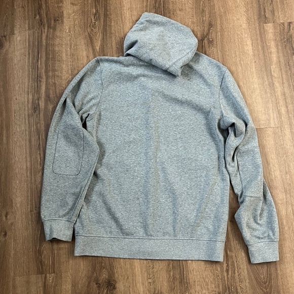 Merrell Gray Button Hoodie with Patch Elbows Sz L - Picture 14 of 15